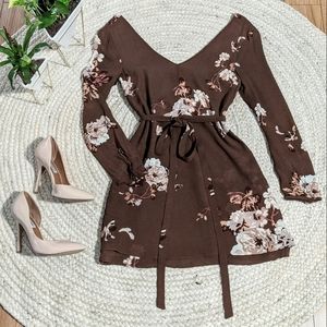 Aritzia Little Moon Cordata Dress Burgundy